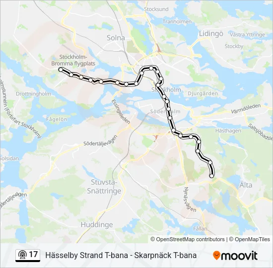 17 Metro Line Map