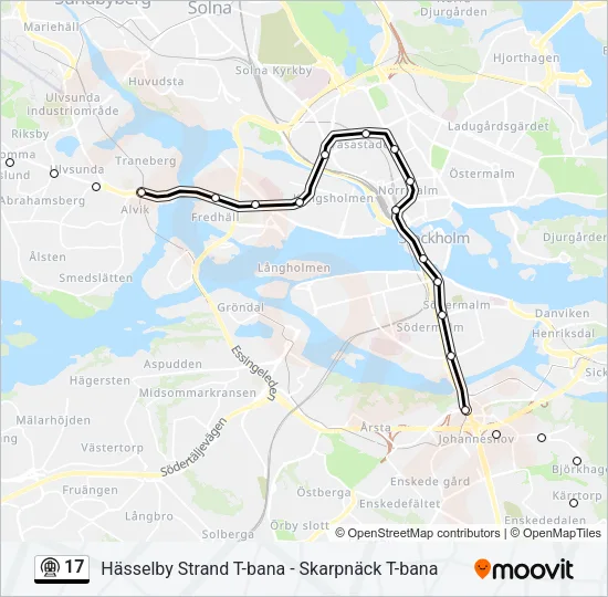 17 Metro Line Map