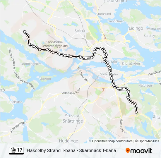 17 Metro Line Map