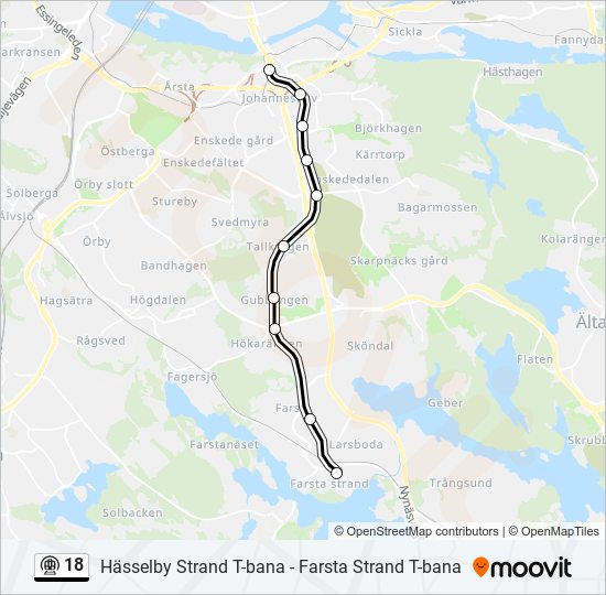 18 metro Line Map