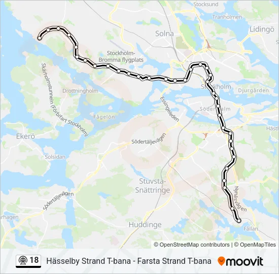 18 Metro Line Map
