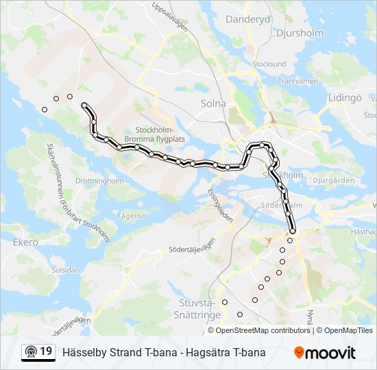 19 metro Line Map