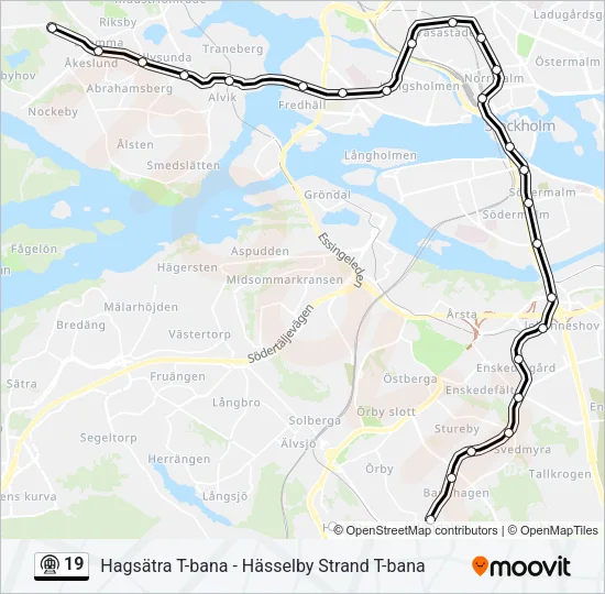19 Metro Line Map