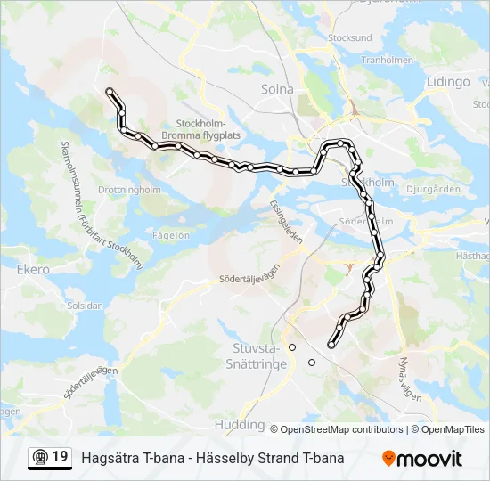 19 Metro Line Map