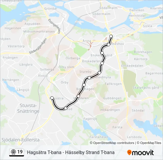 19 Metro Line Map