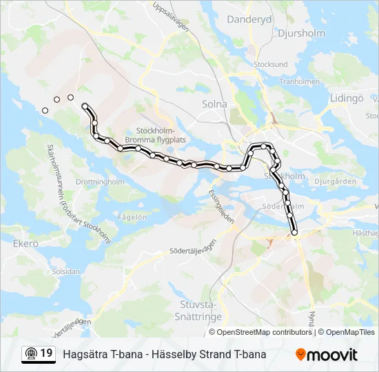 19 Metro Line Map