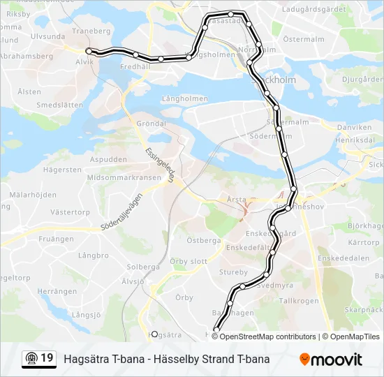 19 Metro Line Map