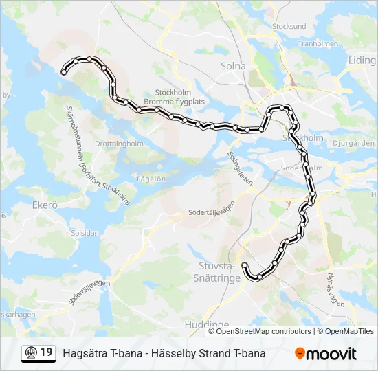 19 Metro Line Map