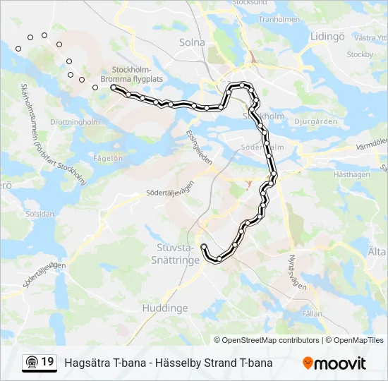 19 Metro Line Map
