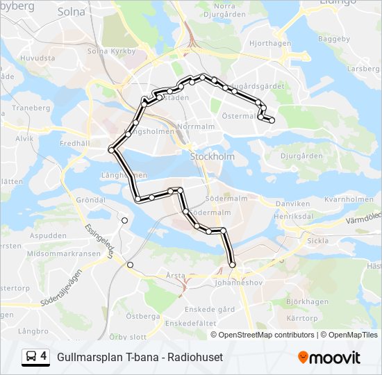 4 bus Line Map