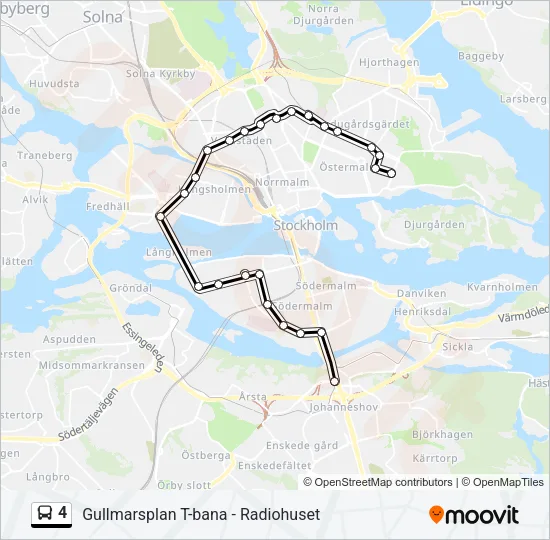4 Bus Line Map