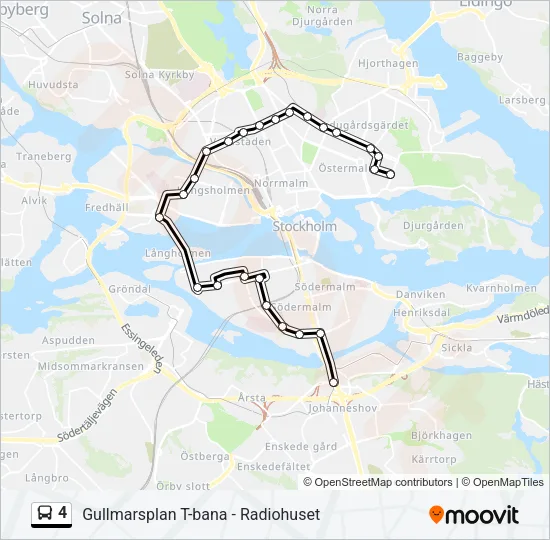 4 Bus Line Map
