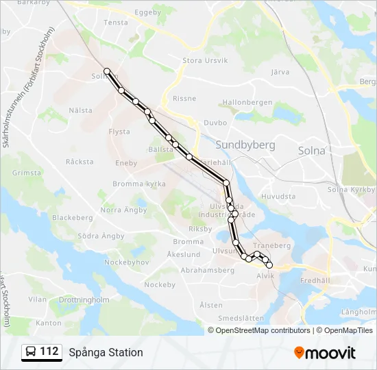 112 Bus Line Map