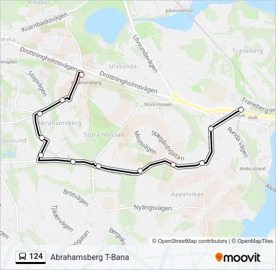 124 Bus Line Map