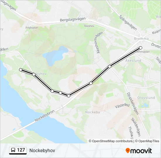 127 Bus Line Map