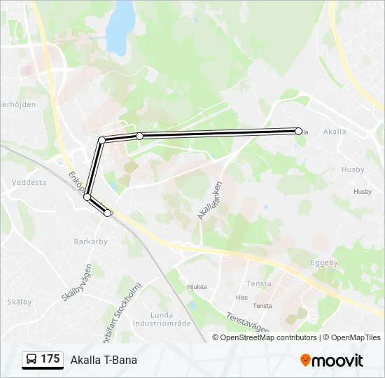 175 Bus Line Map