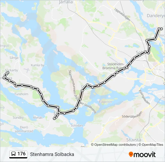 176 Bus Line Map