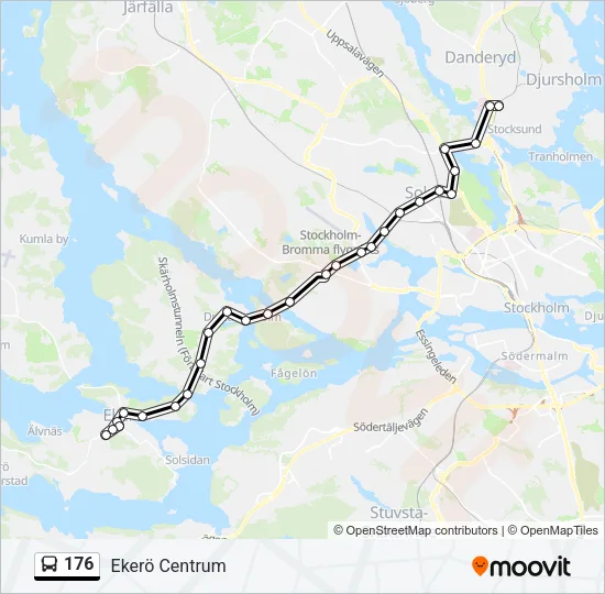 176 Bus Line Map