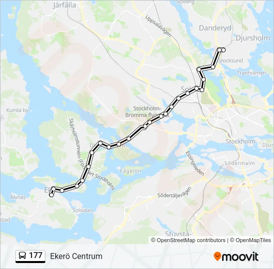 177 Bus Line Map