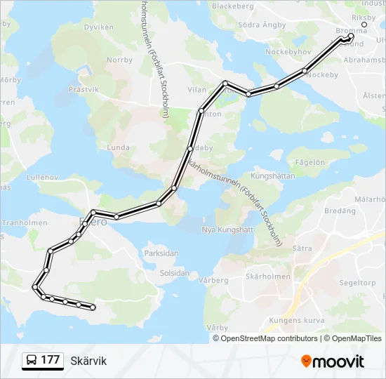 177 Bus Line Map