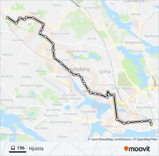 196 Bus Line Map