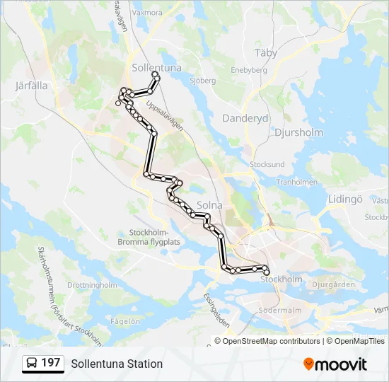 197 Bus Line Map