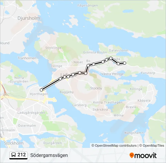 212 Bus Line Map