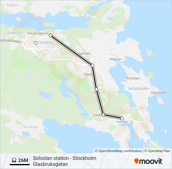 26M bus Line Map