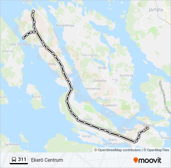 311 bus Line Map