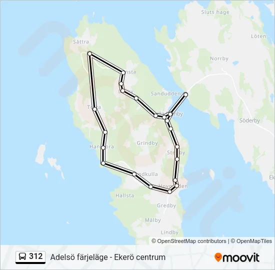 312 Bus Line Map