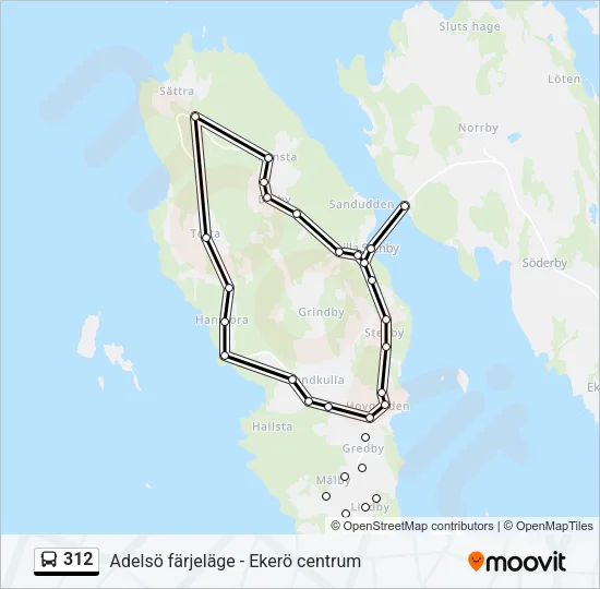 312 Bus Line Map