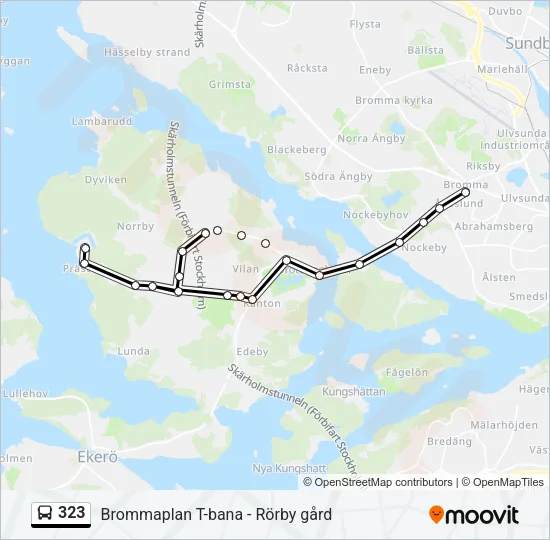 323 Bus Line Map