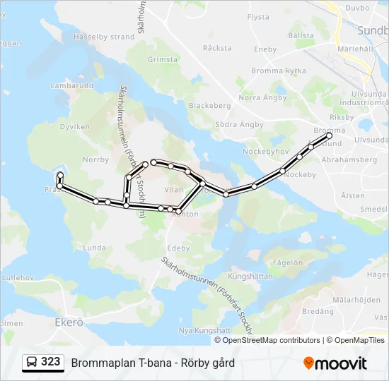 323 Bus Line Map