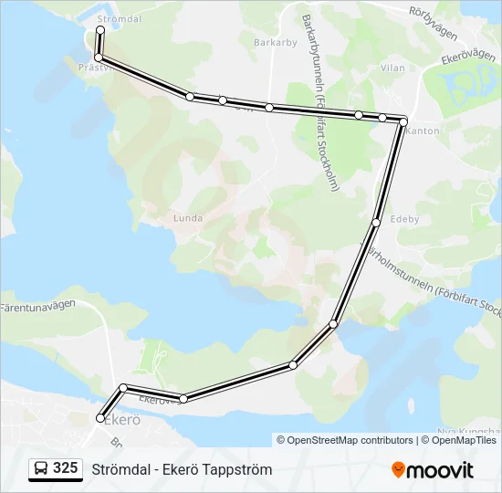 325 Bus Line Map