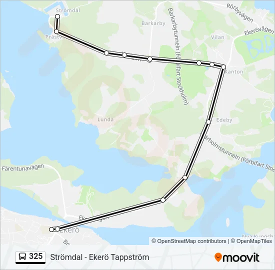 325 Bus Line Map