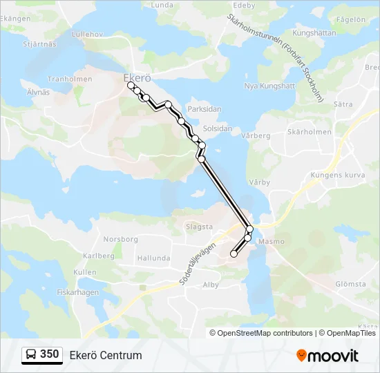 350 Bus Line Map