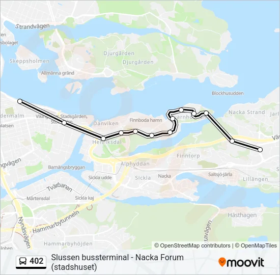 402 Bus Line Map