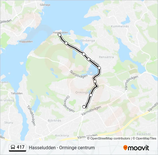 417 Bus Line Map