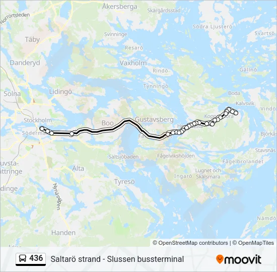 436 Bus Line Map