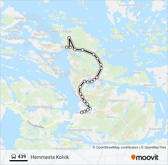 439 Bus Line Map
