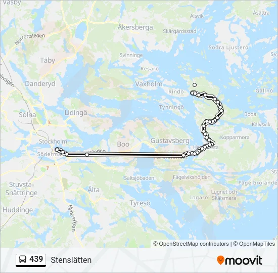 439 Bus Line Map