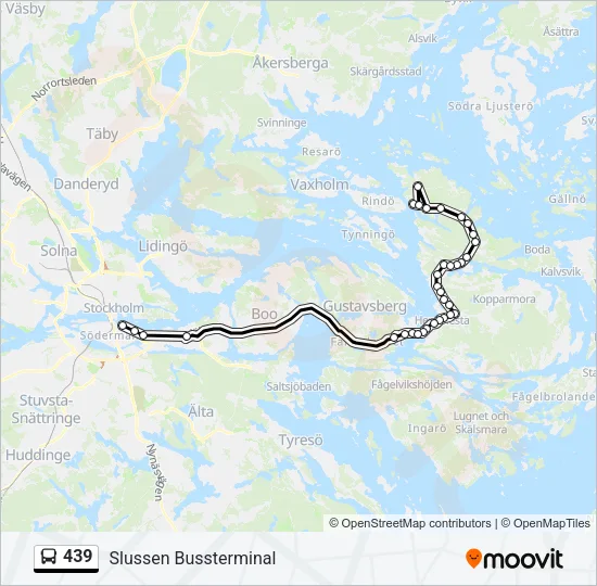439 Bus Line Map