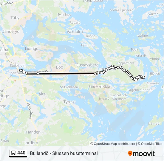 440 Bus Line Map