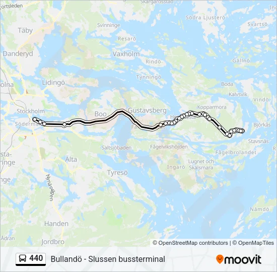 440 Bus Line Map