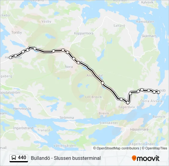 440 Bus Line Map