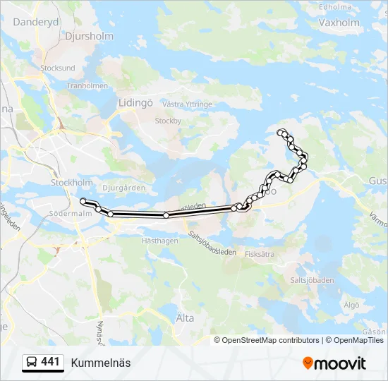 441 Bus Line Map