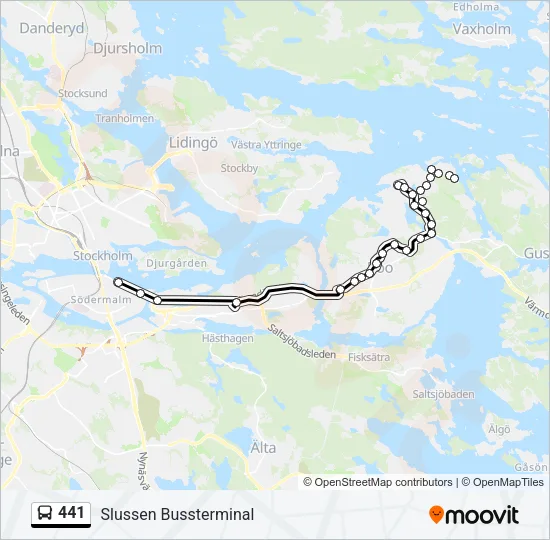 441 Bus Line Map