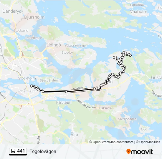 441 Bus Line Map