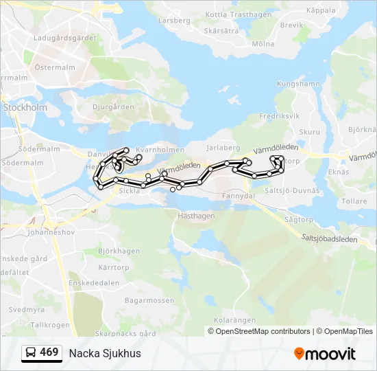 469 Bus Line Map