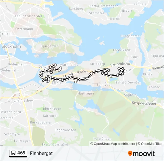 469 Bus Line Map